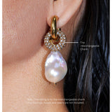 Cosmic Gold Interchangeable White Gem Encrusted Charm