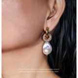 Cosmic Gold Interchangeable White Gem Encrusted Charm