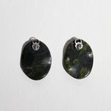 Bound to Nature | Oval Serpentinite Earrings