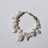 Galaxy-Themed Pearl Bracelet