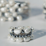 Serpentina Bracelet in Ivory Set (with Pearl Rings)
