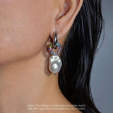 Cosmic Silver Interchangeable Multicolored Gem Encrusted Charm