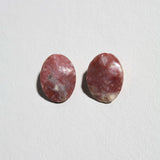 Red Plum Blossom Jasper Earrings