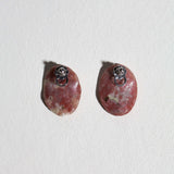 Red Plum Blossom Jasper Earrings