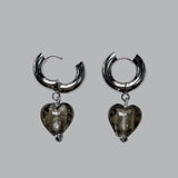 Tar Black Earrings